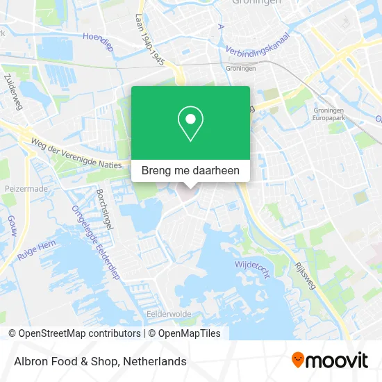 Albron Food & Shop kaart