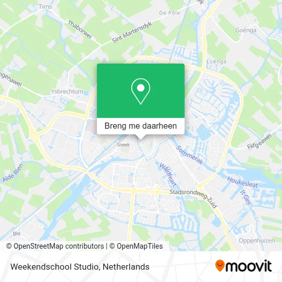 Weekendschool Studio kaart