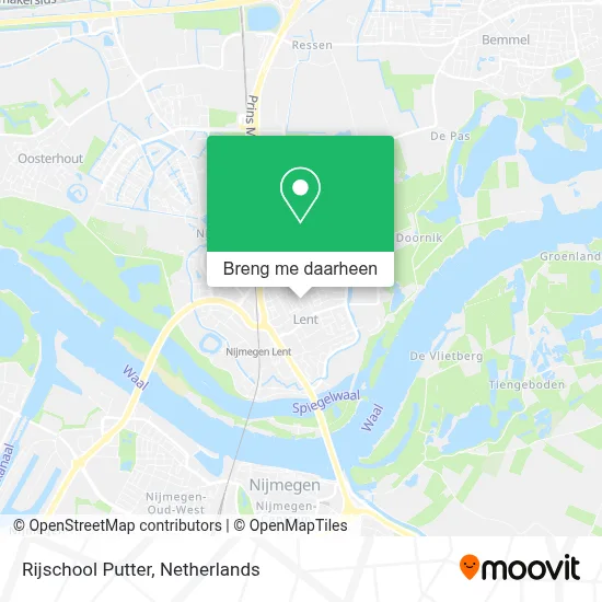 Rijschool Putter kaart