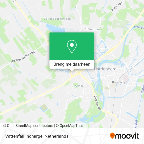 Vattenfall Incharge kaart