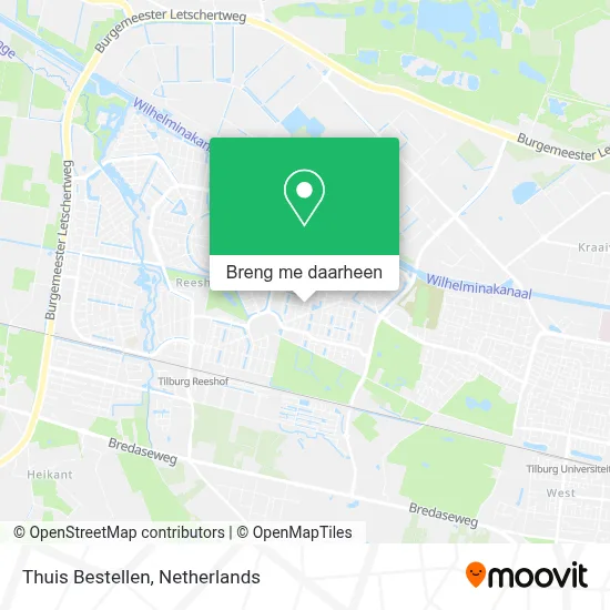 Thuis Bestellen kaart