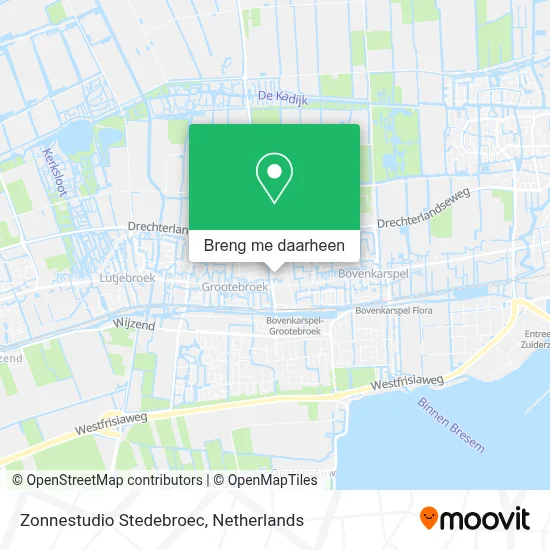 Zonnestudio Stedebroec kaart