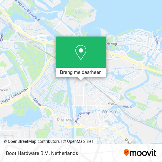 Boot Hardware B.V. kaart