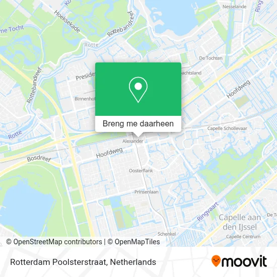 Rotterdam Poolsterstraat kaart