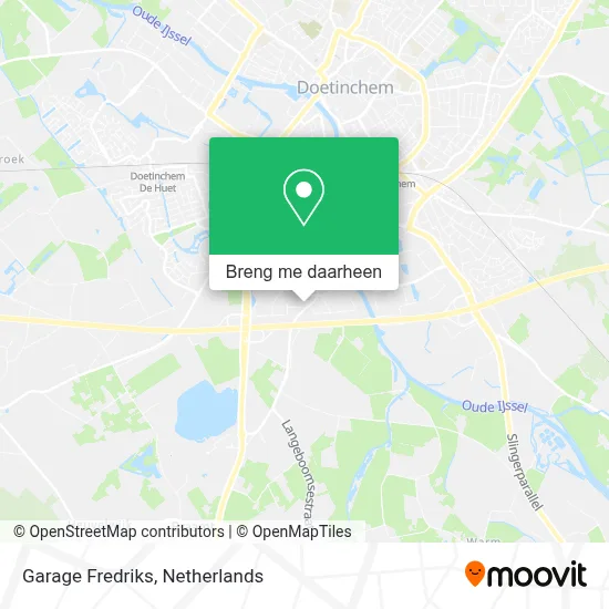 Garage Fredriks kaart