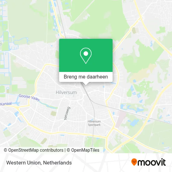 Western Union kaart