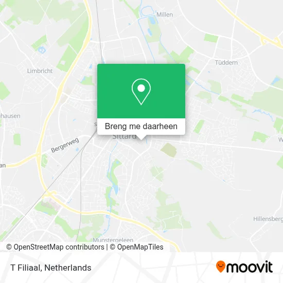 T Filiaal kaart