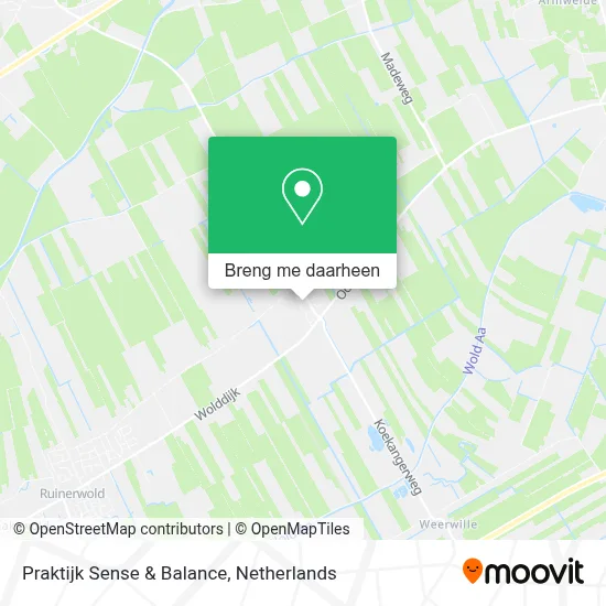 Praktijk Sense & Balance kaart