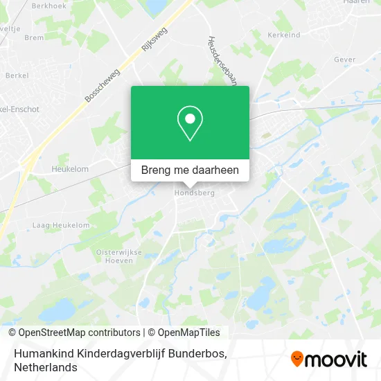 Humankind Kinderdagverblijf Bunderbos kaart