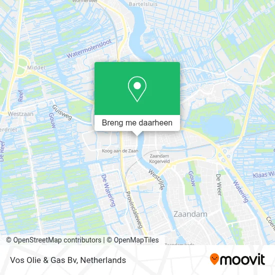Vos Olie & Gas Bv kaart