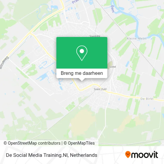 De Social Media Training.Nl kaart