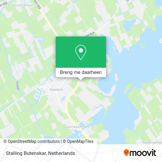 Stalling Butenskar kaart