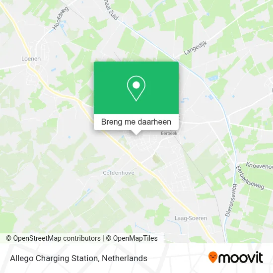 Allego Charging Station kaart