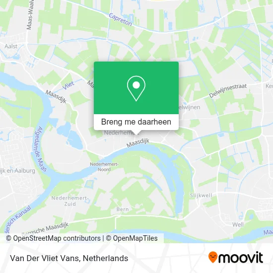 Van Der Vliet Vans kaart