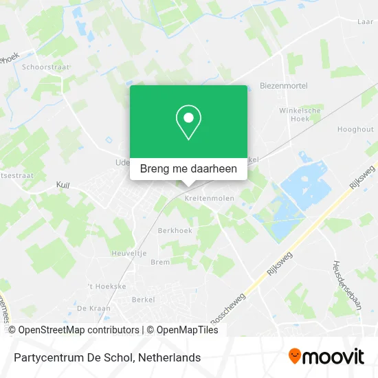 Partycentrum De Schol kaart