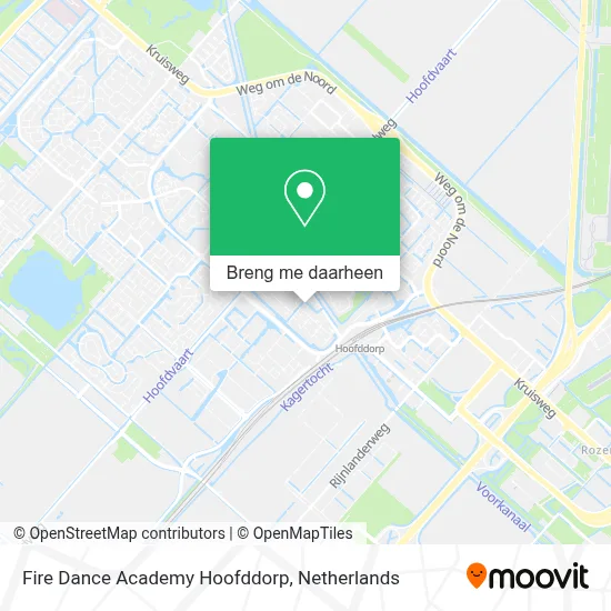 Fire Dance Academy Hoofddorp kaart
