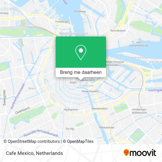 Cafe Mexico kaart