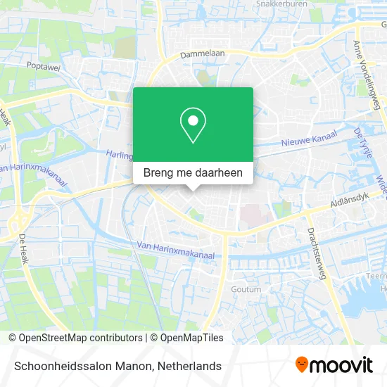 Schoonheidssalon Manon kaart