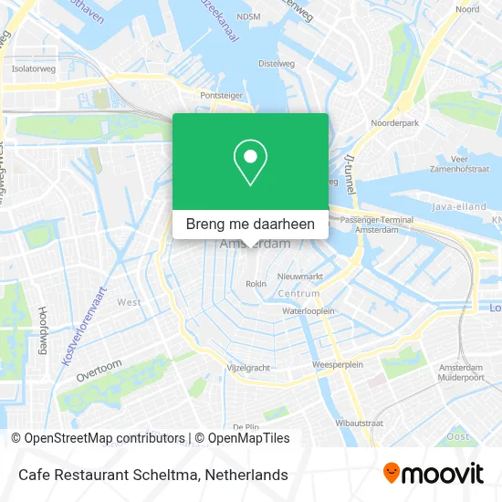 Cafe Restaurant Scheltma kaart