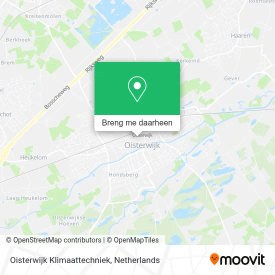 Oisterwijk Klimaattechniek kaart