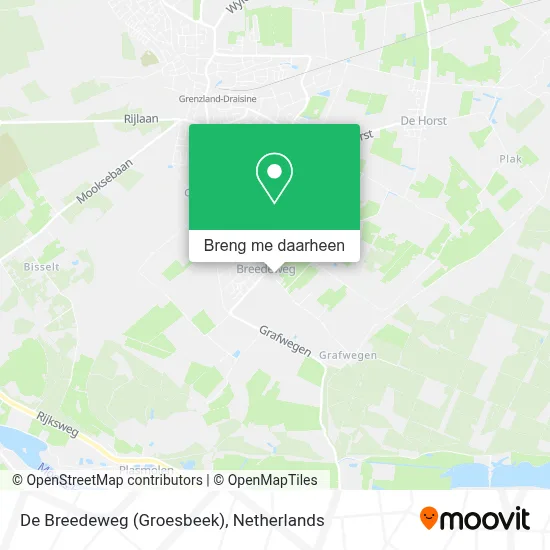 De Breedeweg (Groesbeek) kaart