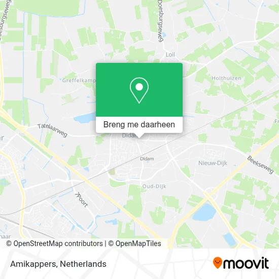 Amikappers kaart