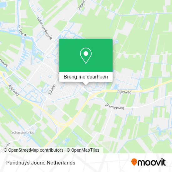 Pandhuys Joure kaart