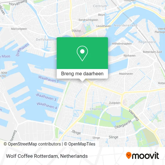 Wolf Coffee Rotterdam kaart