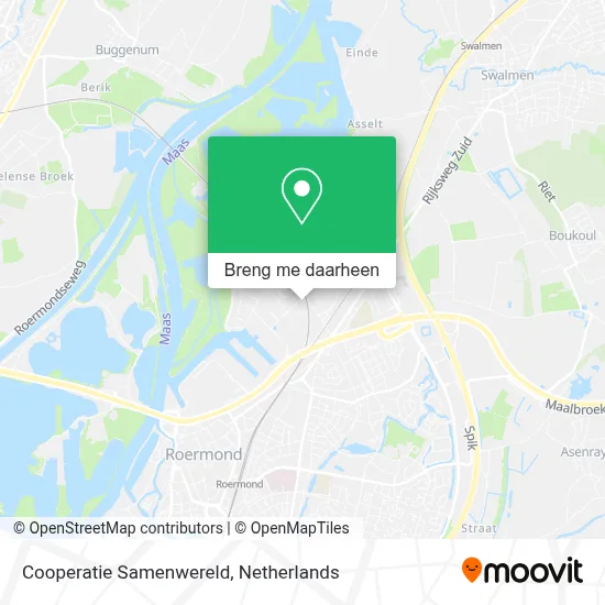 Cooperatie Samenwereld kaart