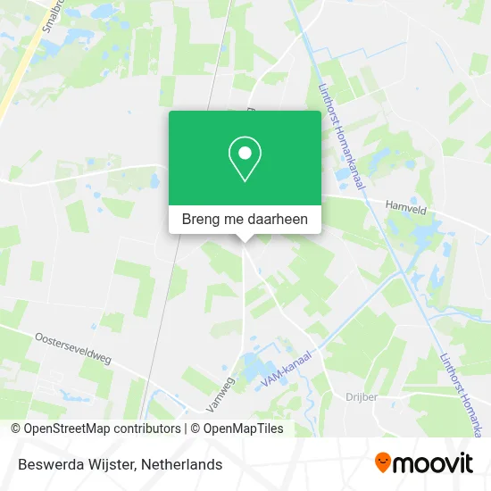 Beswerda Wijster kaart