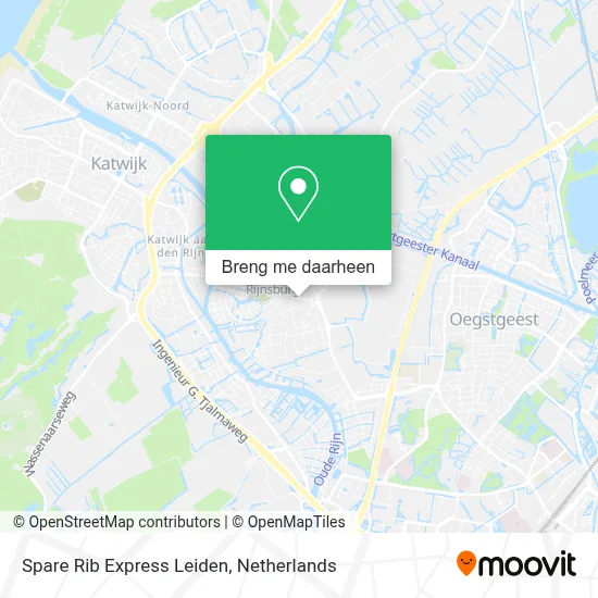 Spare Rib Express Leiden kaart