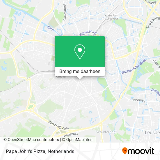 Papa John's Pizza kaart