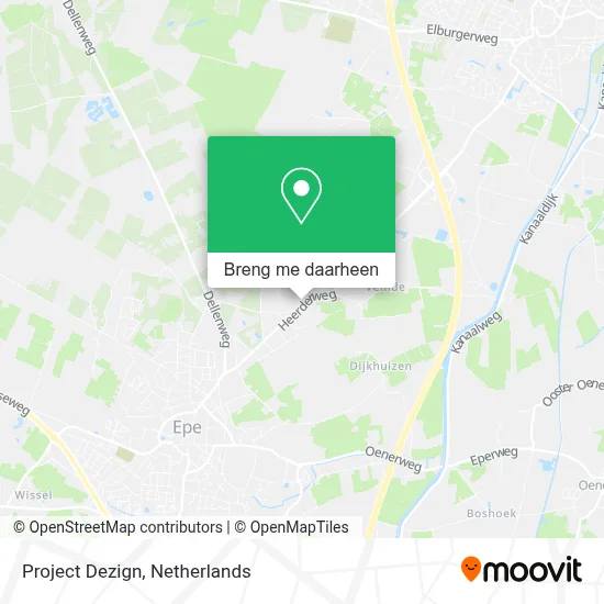 Project Dezign kaart