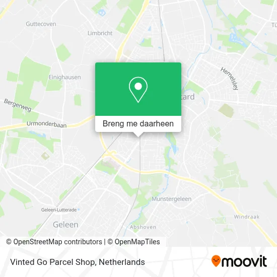 Vinted Go Parcel Shop kaart