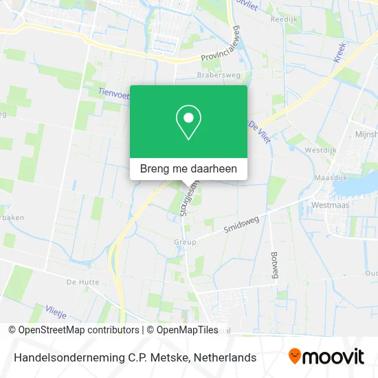 Handelsonderneming C.P. Metske kaart