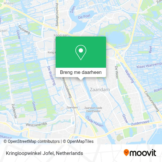 Kringloopwinkel Jofel kaart