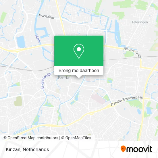 Kinzan kaart