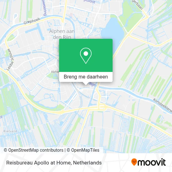 Reisbureau Apollo at Home kaart