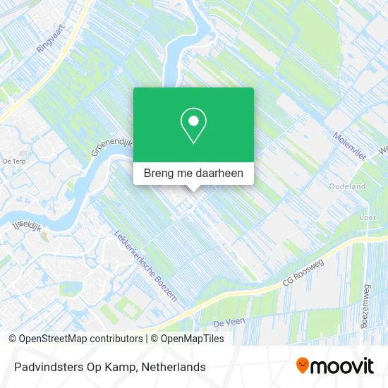 Padvindsters Op Kamp kaart