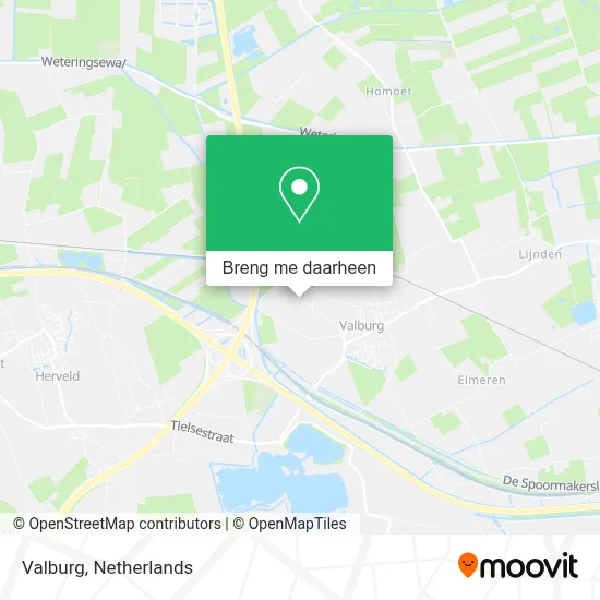 Valburg kaart