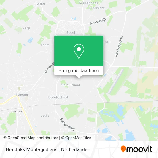 Hendriks Montagedienst kaart