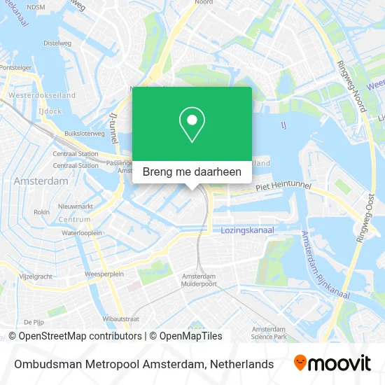 Ombudsman Metropool Amsterdam kaart