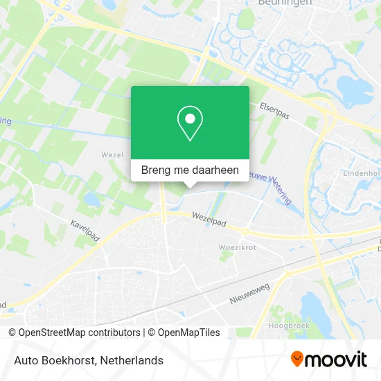 Auto Boekhorst kaart