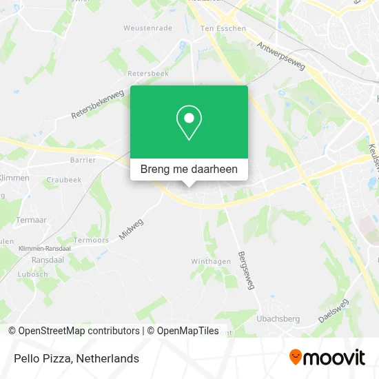 Pello Pizza kaart