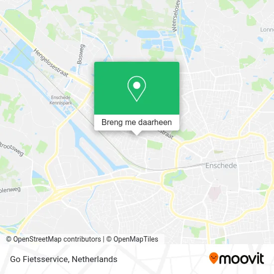 Go Fietsservice kaart