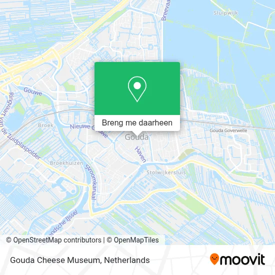 Gouda Cheese Museum kaart