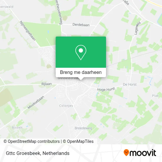 Gttc Groesbeek kaart