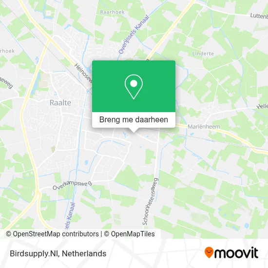 Birdsupply.Nl kaart