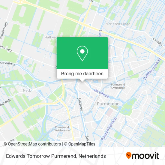 Edwards Tomorrow Purmerend kaart