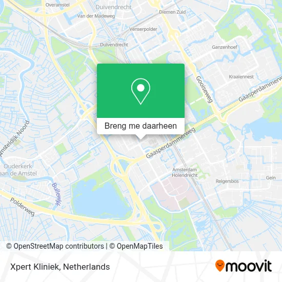 Xpert Kliniek kaart